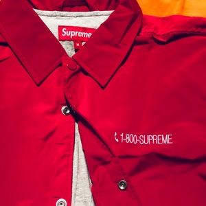 SUPREME COACHES JACKET SIZE M